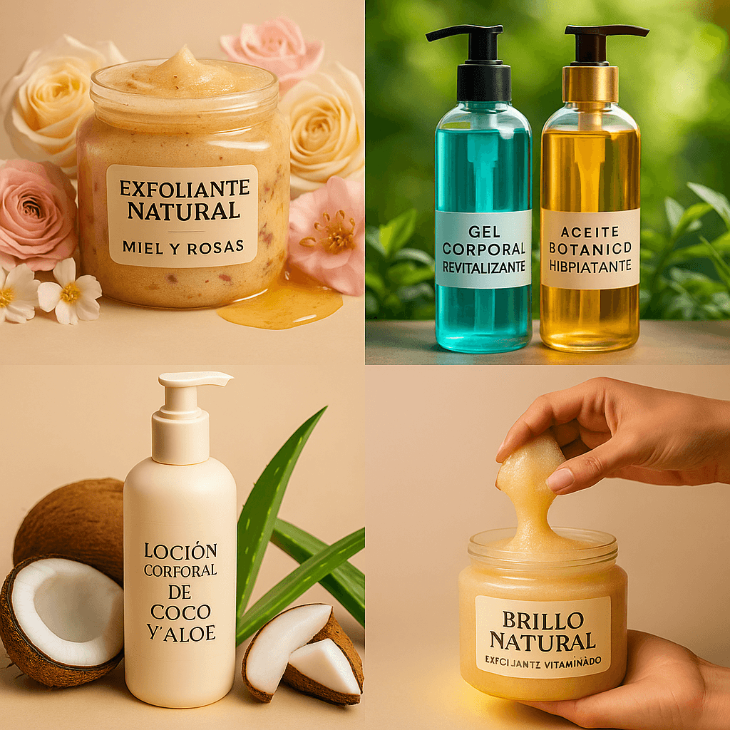 Productos cosméticos naturales para el rostro